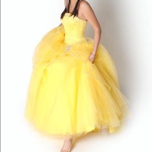 Yellow prom dress